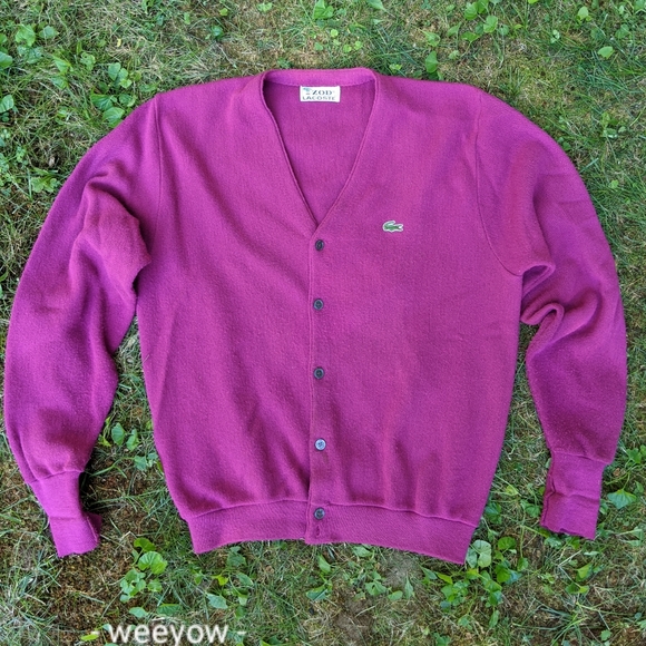 96s Vintage Izod Lacoste Cardigan 